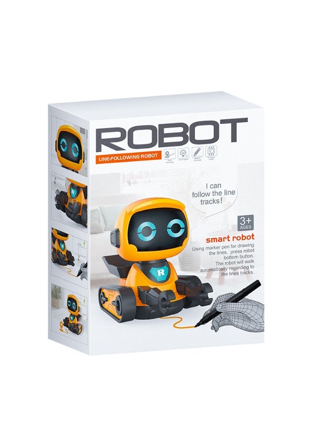 روبوت لعبة الروبوت الذكي المتابعة: مقدمة برمجة للأطفال، تكنولوجيا تفاعلية كرتونية، تتبع تلقائي لمسار مرسوم بالأقلام. - Image 1